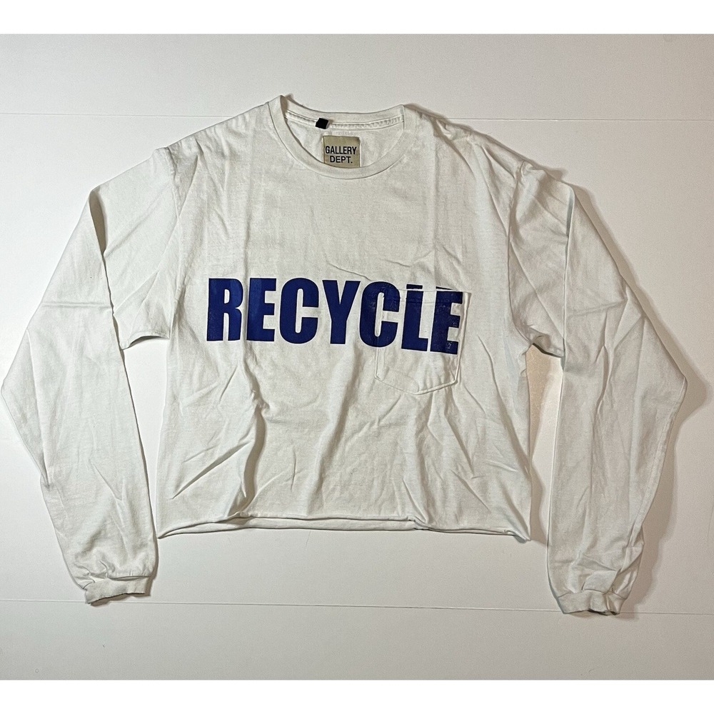 Gallery Dept Pocket Tshirt Recycle KEEPING JEANS ALIVE Size Small Cropped Rare